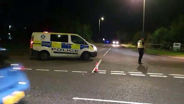 Police outside the Mcdonald Inchyra Hotel and Spa