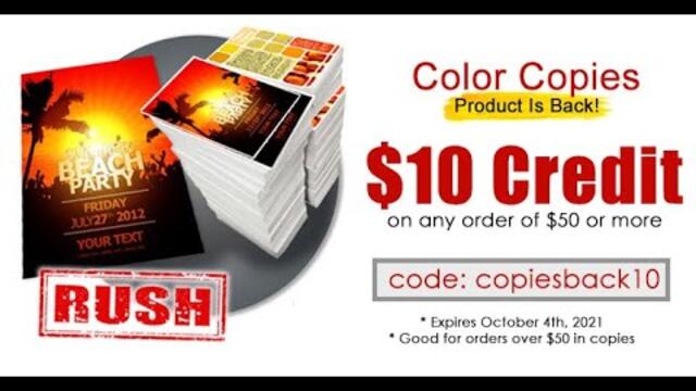 Color copies product is back!