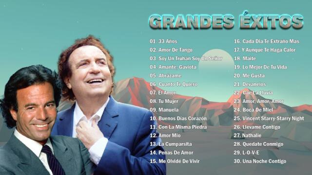 JULIO IGLESIAS Y DYANGO ÉXITOS SUS MEJORES CANCIONES ROMANTICAS - 30 GRANDES ÉXITOS