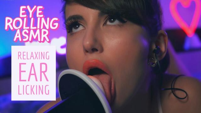 Eye Rolling ASMR: Ear Licking for Relaxation Part 1