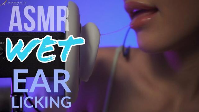 ASMR  Wet Ear Licking