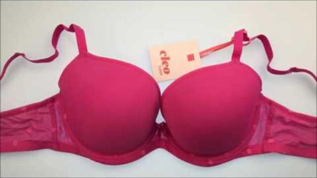 Cleo Koko spirit 9511 Moulded Plunge Bra Fucshia