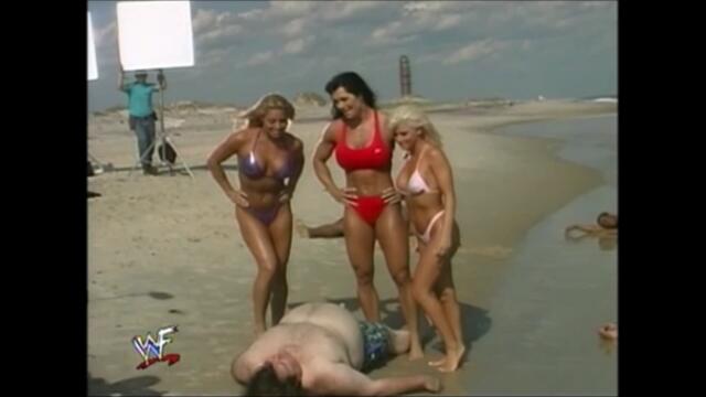 Behind the scenes of the Summerslam 2000 commercial