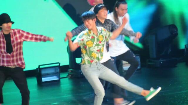 So cute!! Park Bo Gum dances to What Is Love, Pretty U (HD Live in Manila)