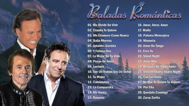 JULIO IGLESIAS, DYANGO, RAPHAEL TODOS SUS 30 GRANDES EXITOS INMORTALES