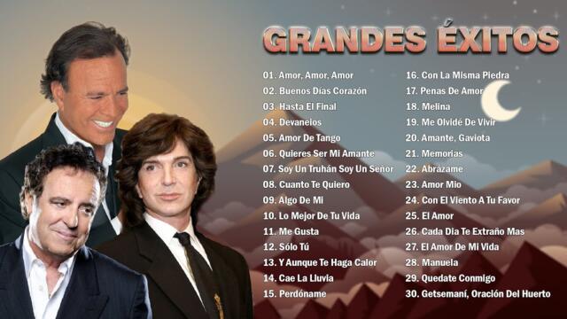 JULIO IGLESIAS, DYANGO, CAMILO SESTO TODOS SUS 30 GRANDES EXITOS INMORTALES