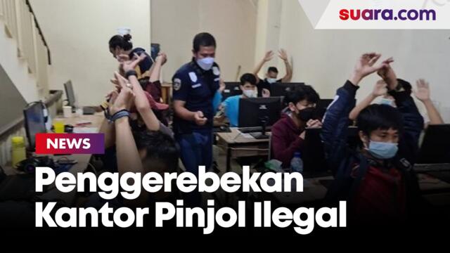 Penggerebekan Kantor Pinjol Ilegal di Cengkareng Jakarta Barat