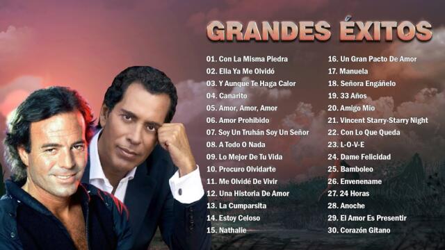 JULIO IGLESIAS Y JOSÉ VELEZ TODOS SUS 30 GRANDES EXITOS INMORTALES