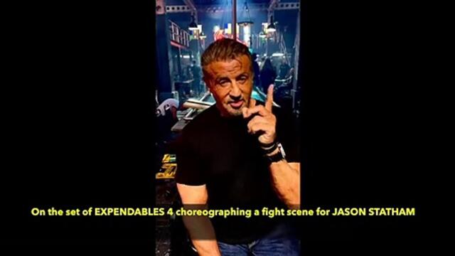 Sylvester Stallone's bike and Jason Statham Fight - THE EXPENDABLES 4