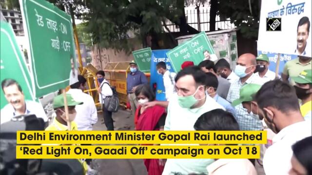 Delhi Environment Minister launches ‘Red Light On, Gaadi Off’ campaign