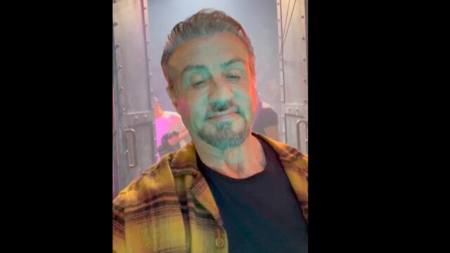 Sylvester Stallone says goodbye to Barney Ross on The Expendables 4 movie set