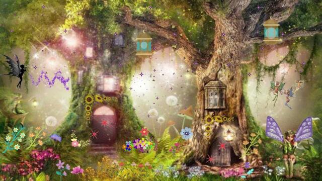 Fairy Ambience ASMR Hummingbirds Windchimes