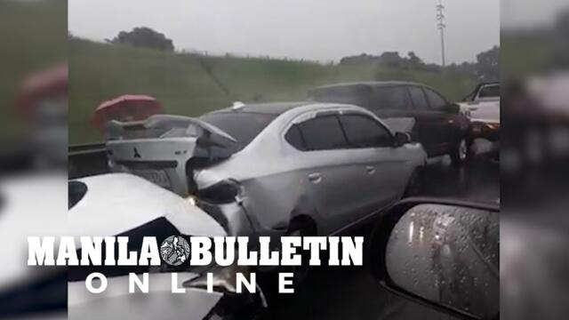 Multiple car collision in STAR tollway