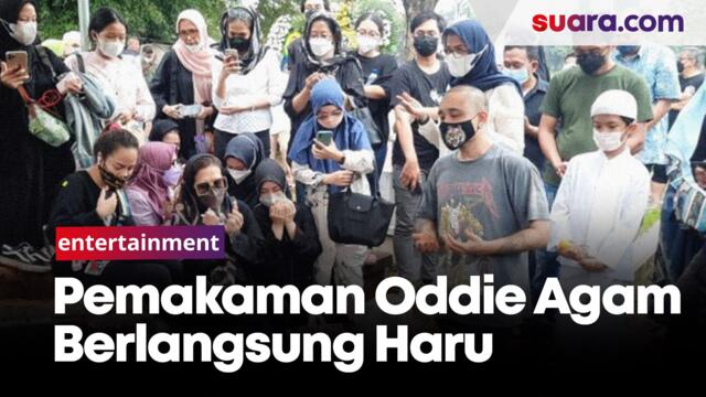 Prosesi Pemakaman Oddie Agam Berlangsung Haru Diiringi Rintik Hujan 