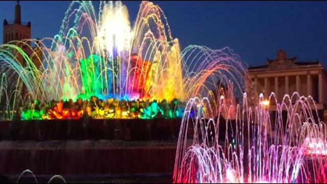 Сборник Невероятно Красивой МУЗЫКИ и Захватывающее Зрелище Цветных Фонтанов ВДНХ!
