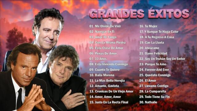 JULIO IGLESIAS, DYANGO, BRAULIO GARCÍA MIX 30 SUPER ÉXITOS ROMÁNTICOS DEL RECUERDO