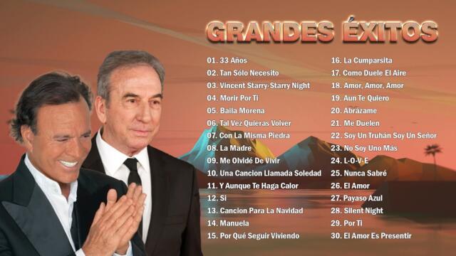 JULIO IGLESIAS Y JOSÉ LUIS PERALES ÉXITOS SUS MEJORES CANCIONES ROMANTICAS