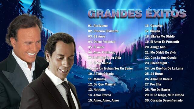 JULIO IGLESIAS Y JOSÉ VELEZ MIX 30 SUPER ÉXITOS ROMÁNTICOS DEL RECUERDO