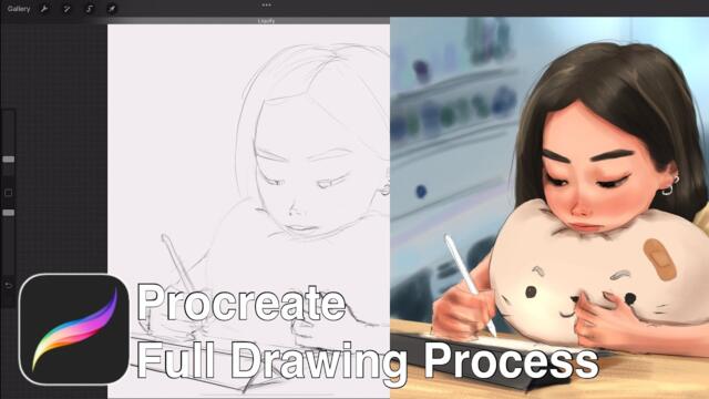 Find out how I drew this in Procreate using an M1 iPad Pro | Full Drawing Process
