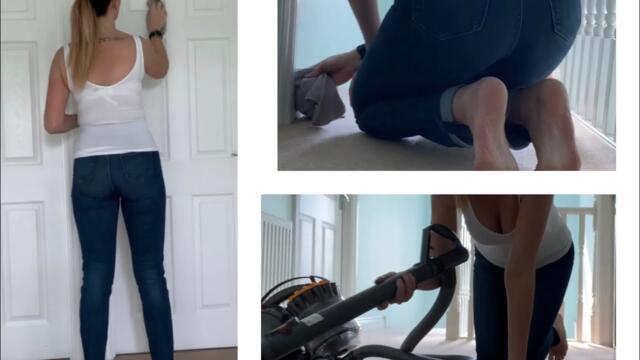 Dusting And Vacuuming ASMR Carpet Scratching