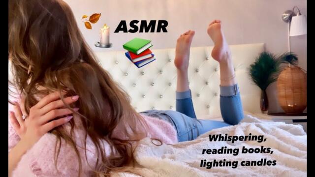 ASMR | whispering in your ear | reading books | matches and candles | in the pose