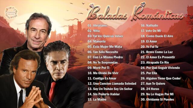 JULIO IGLESIAS, JOSÉ LUIS RODRÍGUEZ, JOSÉ LUIS PERALES MIX 30 SUPER ÉXITOS ROMÁNTICOS DEL RECUERDO