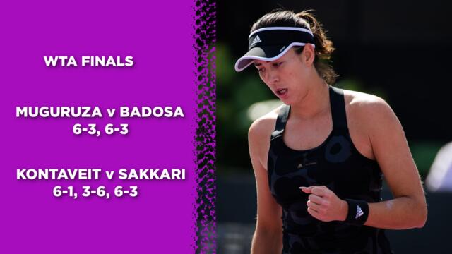 WTA Finals: Muguruza will face Kontaveit for the title