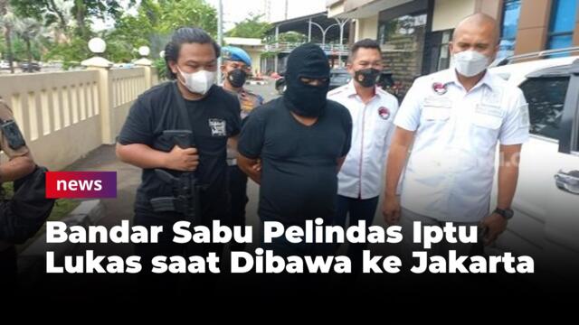 Pakai Topeng Ski, Begini Tampang Bandar Sabu Pelindas Iptu Lukas saat Dibawa ke Jakarta