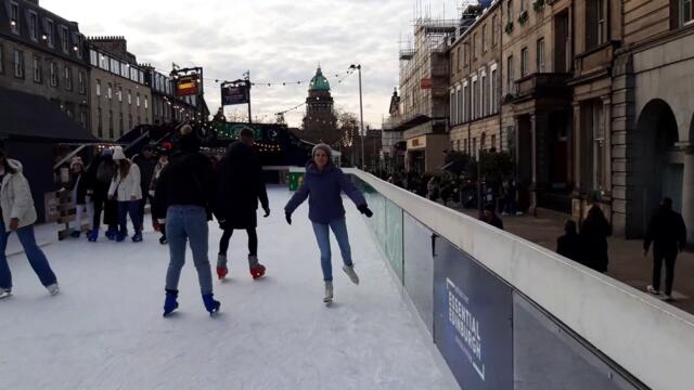 Edinburgh's Christmas - Jane Bradley takes to the Ice Rink