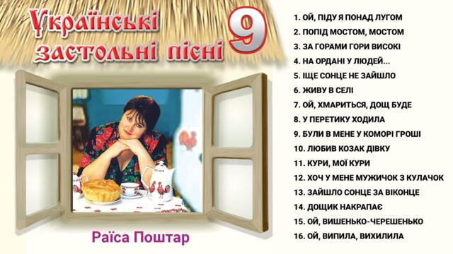 Українські застольні пісні 9 - Раїса Поштар. Українські народні пісні