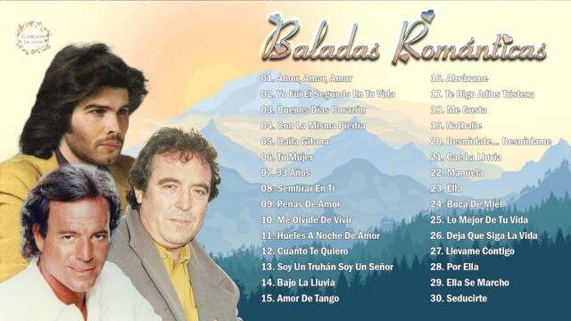 JULIO IGLESIAS, DYANGO, MIGUEL GALLARDO MIX 30 SUPER ÉXITOS ROMÁNTICOS DEL RECUERDO