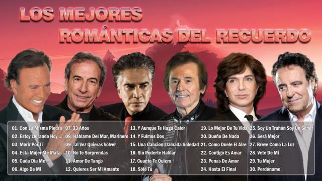 2 HORA DE MÚSICA ROMÁNTICA DE JULIO IGLESIAS, DYANGO, EL PUMA, PERALES, RAPHAEL, CAMILO SESTO