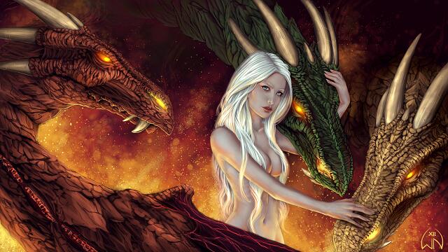 🎶Song by Game of Thrones - Drogon rescues Daenerys 🎵 ╰⊱♡⊱╮¨¨˜"°º ¸.•´ ¸.•*´¨)