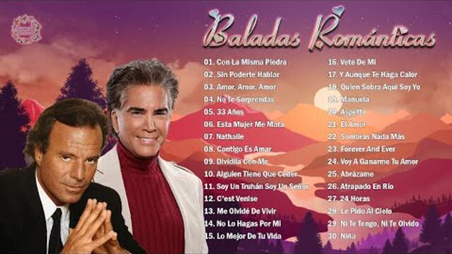 JULIO IGLESIAS Y JOSÉ LUIS RODRÍGUEZ MIX 30 SUPER ÉXITOS ROMÁNTICOS DEL RECUERDO