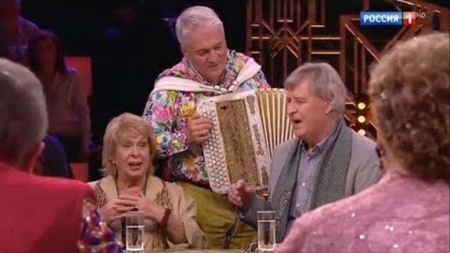 Валерий Сёмин и Александр Голобородько в программе "Привет, Андрей!" на телеканале "Россия-1"