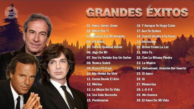 2 HORA DE MÚSICA ROMÁNTICA MÁS HERMOSAS DE JULIO IGLESIAS, JOSÉ LUIS PERALES , CAMILO SESTO