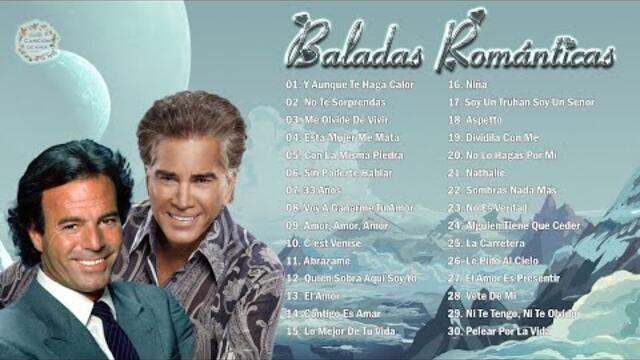 2 HORA DE MÚSICA ROMÁNTICA VIEJITAS PERO BONITAS JULIO IGLESIAS Y JOSÉ LUIS RODRÍGUEZ