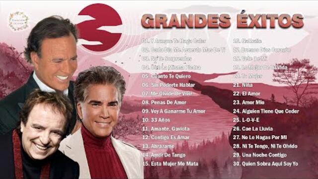 JULIO IGLESIAS, JOSÉ LUIS RODRÍGUEZ, DYANGO COLECCIÓN DE SUS MÁS GRANDES ÉXITOS
