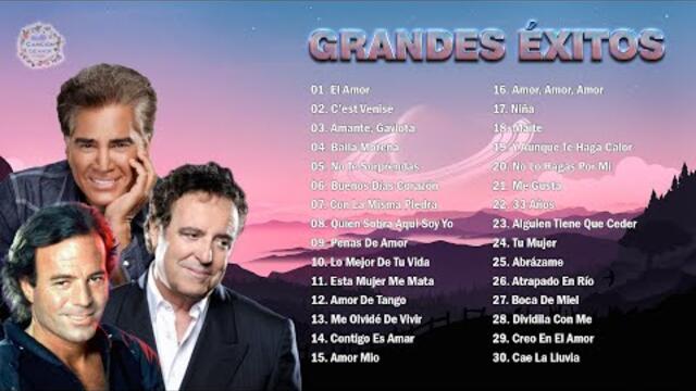 DYANGO, JULIO IGLESIAS, JOSÉ LUIS RODRÍGUEZ SUS MEJORES ÉXITOS ROMÁNTICAS - 30 GRANDES ÉXITOS