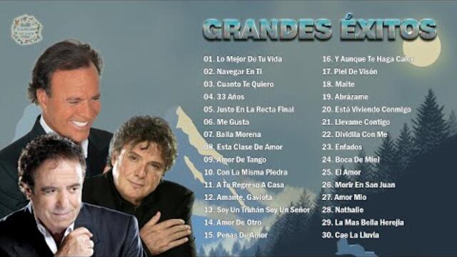 2 HORA DE MÚSICA ROMÁNTICA MÁS HERMOSAS DE JULIO IGLESIAS, BRAULIO GARCÍA, DYANGO