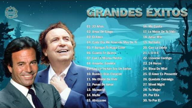 JULIO IGLESIAS Y DYANGO ÉXITOS SUS MEJORES CANCIONES ROMANTICAS - 30 GRANDES ÉXITOS