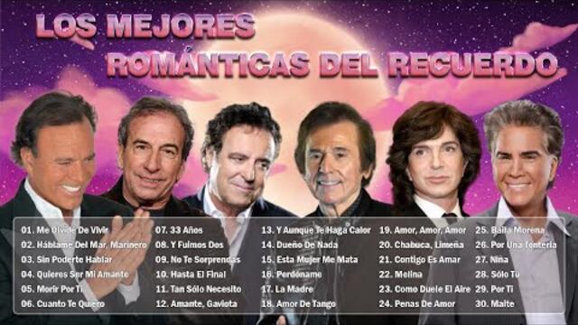 LOS MEJOR ROMÁNTICAS DEL RECUERDO - JULIO IGLESIAS, DYANGO, EL PUMA, PERALES, RAPHAEL, CAMILO SESTO