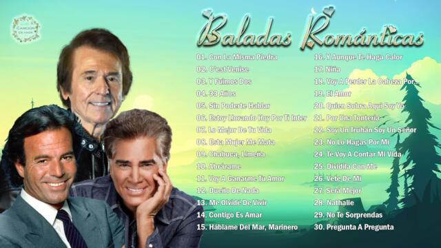 JULIO IGLESIAS, JOSÉ LUIS RODRÍGUEZ, RAPHAEL MIX 30 SUPER ÉXITOS ROMÁNTICOS DEL RECUERDO