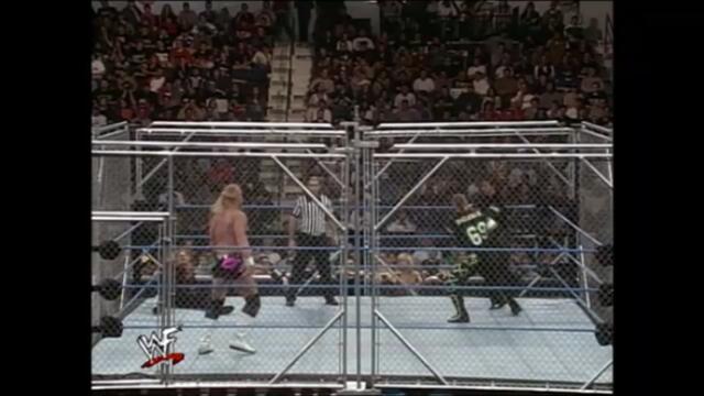 New Age Outlaws vs The Hardy Boyz in a Steel cage match