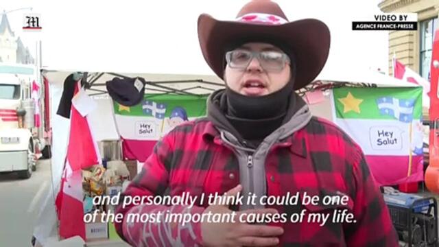 Canadian Truckers protesting covid rules attract support