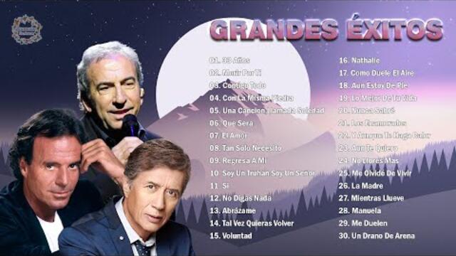 JULIO IGLESIAS, JOSÉ MARÍA NAPOLEÓN, JOSÉ LUIS PERALES MIX 30 SUPER ÉXITOS ROMÁNTICOS DEL RECUERDO