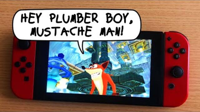 Playing every Crash Bandicoot game on a Nintendo Switch