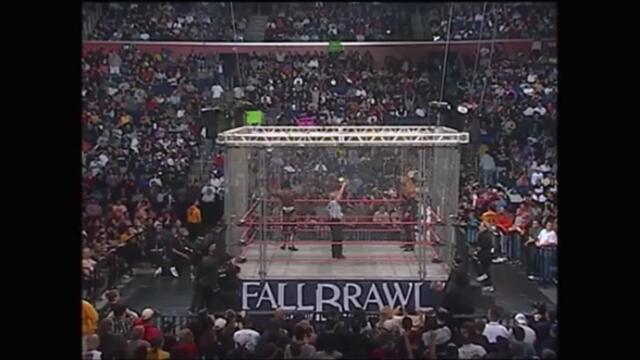 Booker T vs Kevin Nash Caged Heat match for the WCW World Heavyweight Championship