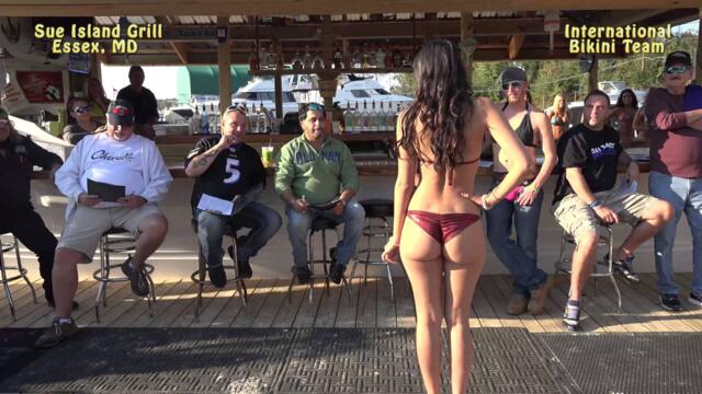 Bikini Contest at Sue Island Grill in Essex, MD