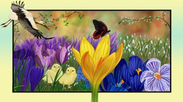 🌾 Минзухарът - цветето на февруари ... (Music by Sergey Grischuk) 🌾